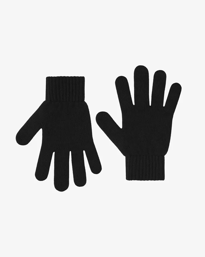 Merino Wool Gloves 8211 Deep Black Gloves Colorfulstandard Women