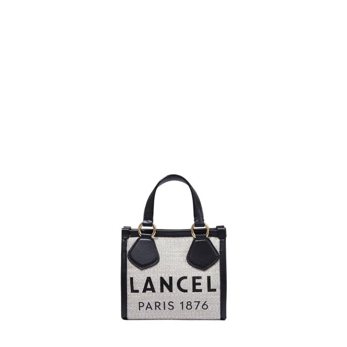 Mini Zip Tote Naturalblack Women Lancel Hand Bags