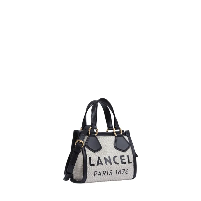 Mini Zip Tote Naturalblack Women Lancel Hand Bags Mini Zip Tote Naturalblack Women Lancel Hand Bags