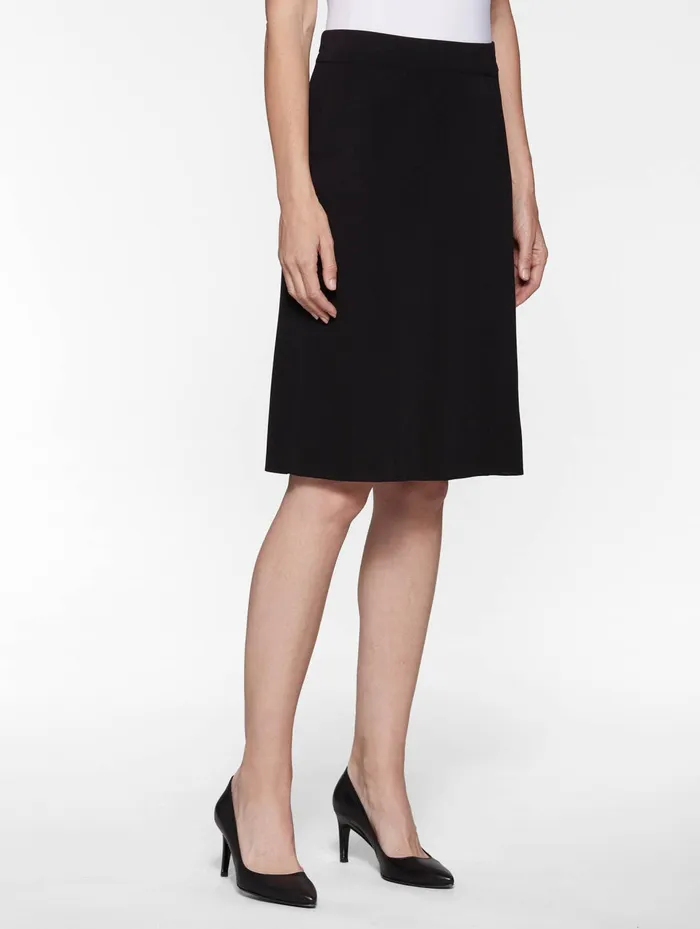 Misook 23quot Straight Knit Skirt 8211 Black Knit Pencil Skirt Misook Women Skirts