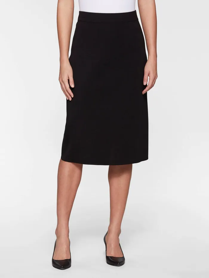 Misook 27quot Straight Knit Skirt 8211 Black Knit Pencil Skirt Misook Women Skirts