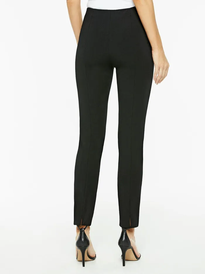 Misook Seasonless Ponte Pullon Pant In Black Women Pants and Shorts