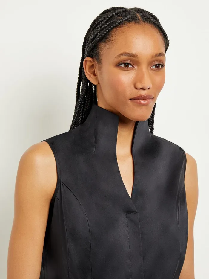 Misook Sleeveless Stretch Cotton Blouse Women Tops and Tees
