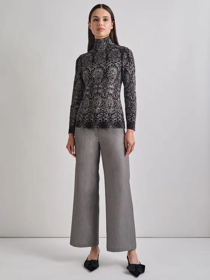 Misook Stretch Woven Wide Leg Pant Women Pants and Shorts Misook Stretch Woven Wide Leg Pant Women Pants and Shorts