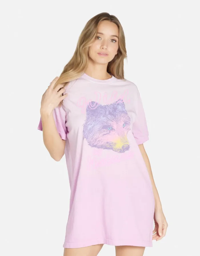 Misty Wild Wolf Rose Ombre Women039s Lauren Moshi Dresses