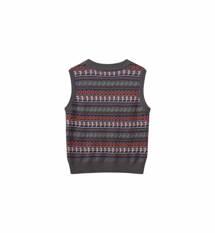 MMHMind Jacquard Vest 8211 HEYANNO Multi Colors Knits MOS MOSH Women MMHMind Jacquard Vest 8211 HEYANNO Multi Colors Knits MOS MOSH Women