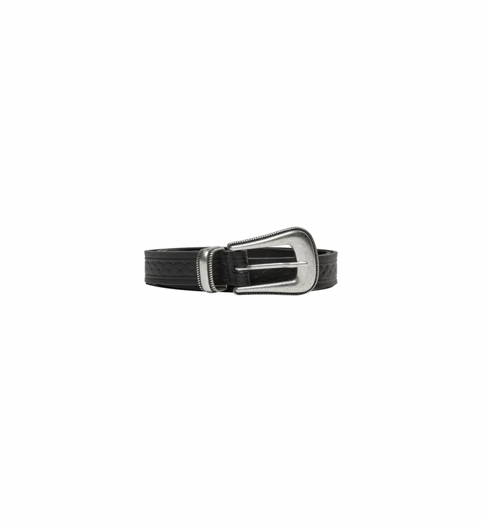 MOS MOSH MMEmbossed Vintage Belt Black Women Accessories MOS MOSH MMEmbossed Vintage Belt Black Women Accessories