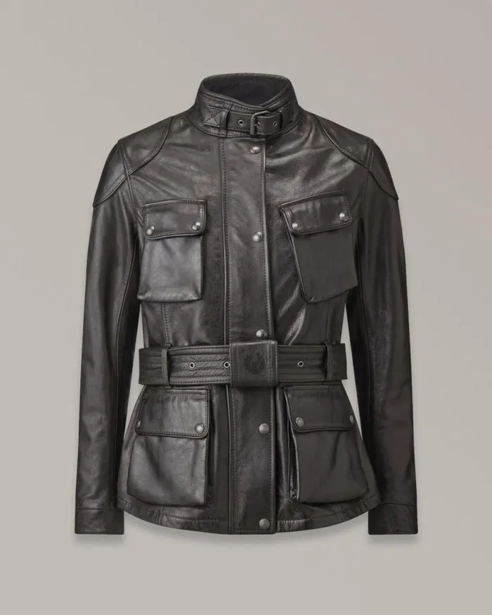 Motorcycle Armour MenWomen Belstaff Trialmaster Motorcycle Jacket Antique Black