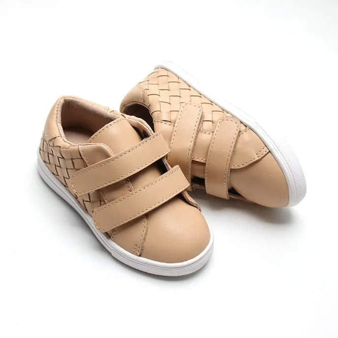 Nisolo Baby Toddler and Kids Shoes Women Woven Sneaker Honey Honey