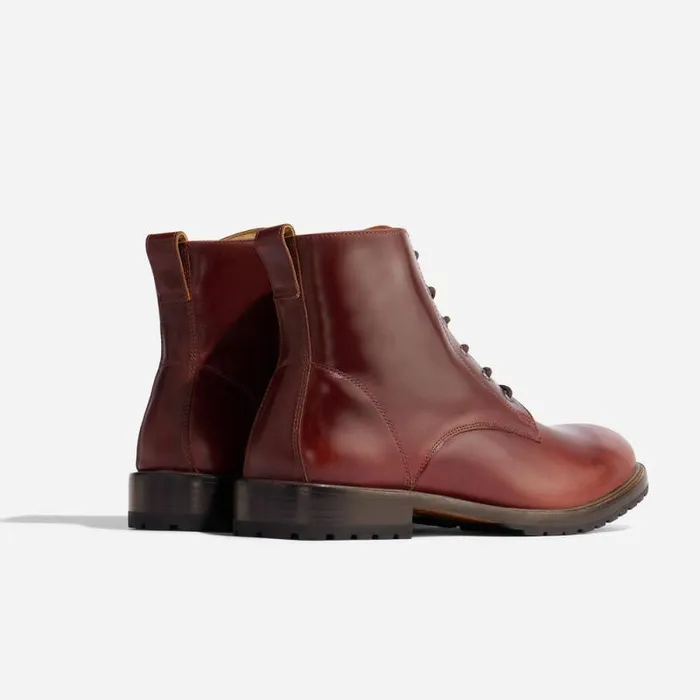 Nisolo Boots Men Martin AllWeather Boot Mahogany