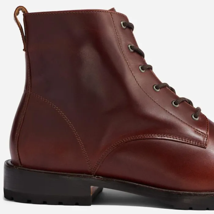 Nisolo Boots Men Martin AllWeather Boot Mahogany
