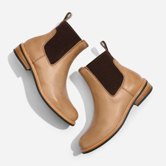 Nisolo Boots Women Carmen Chelsea Boot Almond Nisolo Boots Women Carmen Chelsea Boot Almond