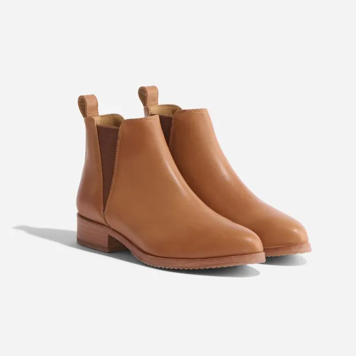 Nisolo Boots Women Eva Everyday Chelsea Boot Nutmeg