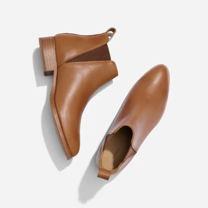 Nisolo Boots Women Eva Everyday Chelsea Boot Nutmeg