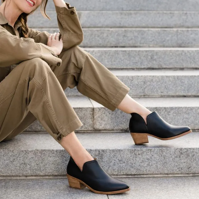 Nisolo Boots Women Mia Everyday Ankle Bootie Black