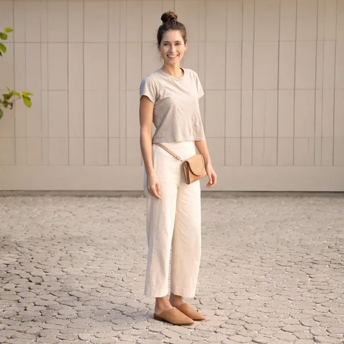 Nisolo Flats and Slip Ons Women Ama Woven Mule Woven Almond Nisolo Flats and Slip Ons Women Ama Woven Mule Woven Almond