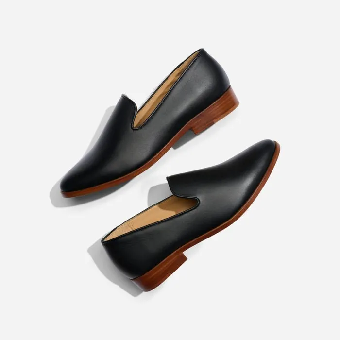 Nisolo Flats and Slip Ons Women Everyday Slip On Loafer Black Nisolo Flats and Slip Ons Women Everyday Slip On Loafer Black