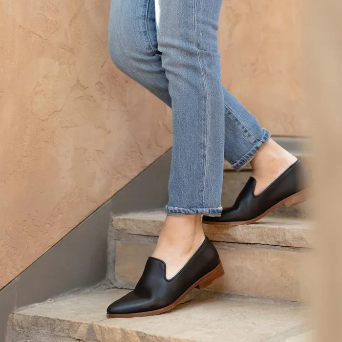 Nisolo Flats and Slip Ons Women Everyday Slip On Loafer Black Nisolo Flats and Slip Ons Women Everyday Slip On Loafer Black