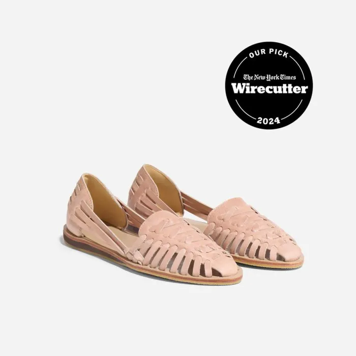 Nisolo Flats and Slip Ons Women Huarache Sandal Desert Rose