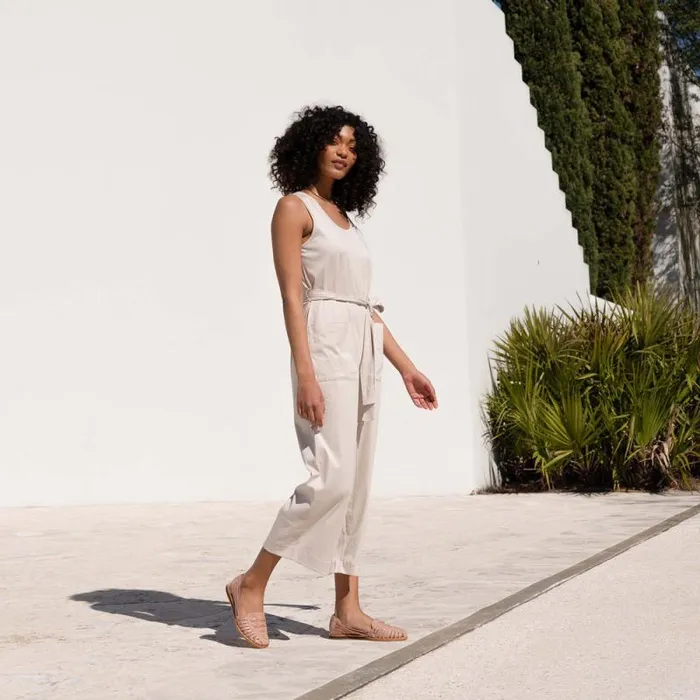 Nisolo Flats and Slip Ons Women Huarache Sandal Desert Rose