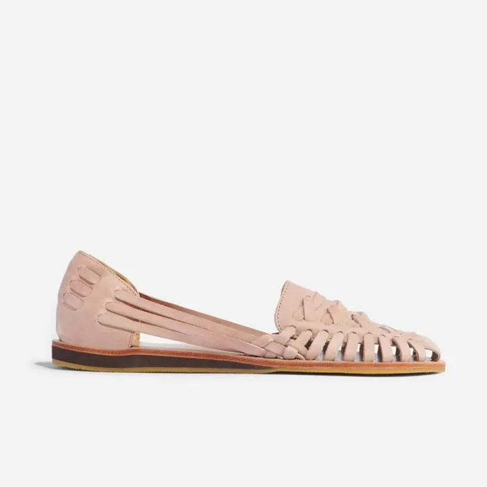Nisolo Flats and Slip Ons Women Huarache Sandal Desert Rose