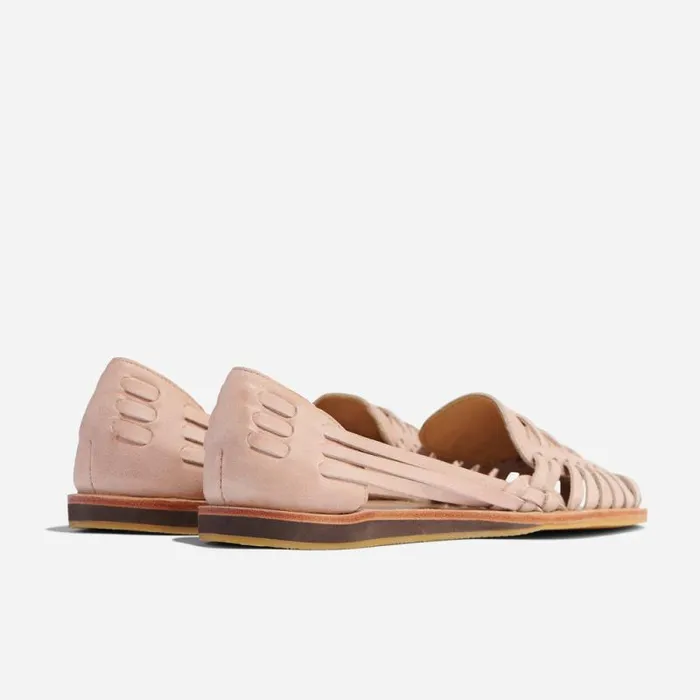 Nisolo Flats and Slip Ons Women Huarache Sandal Desert Rose