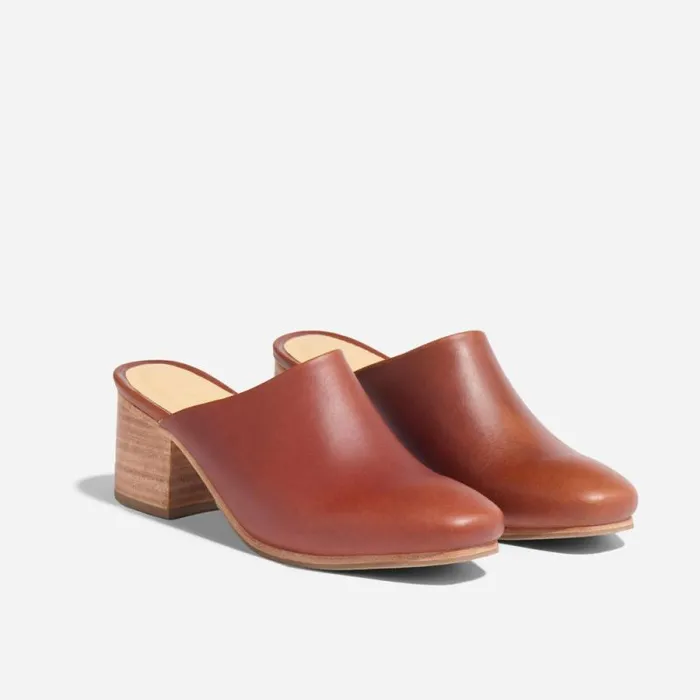Nisolo Loafers and Mules Women AllDay Heeled Mule Brandy