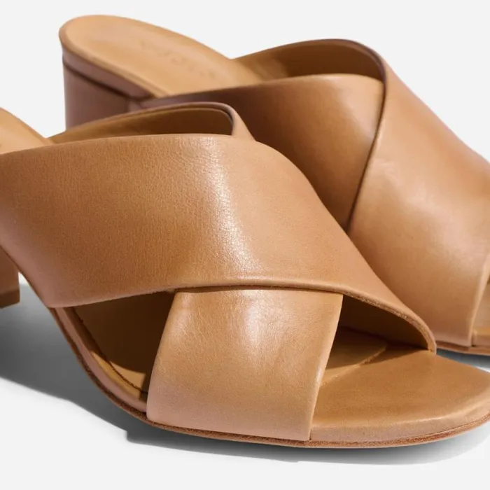 Nisolo Loafers and Mules Women Carina Cross Strap Mule Almond
