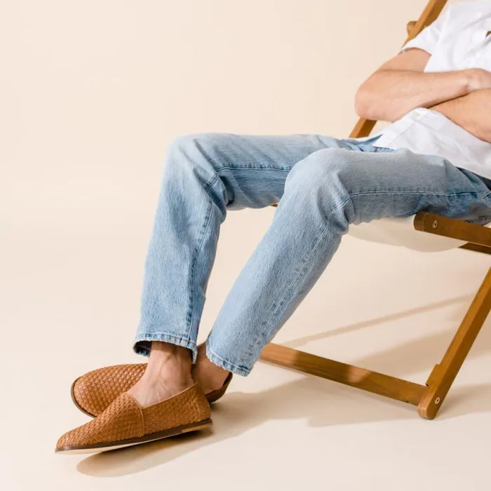 Nisolo Oxfords and Loafers Men Alejandro Woven Slip On 20 Woven Brown Nisolo Oxfords and Loafers Men Alejandro Woven Slip On 20 Woven Brown