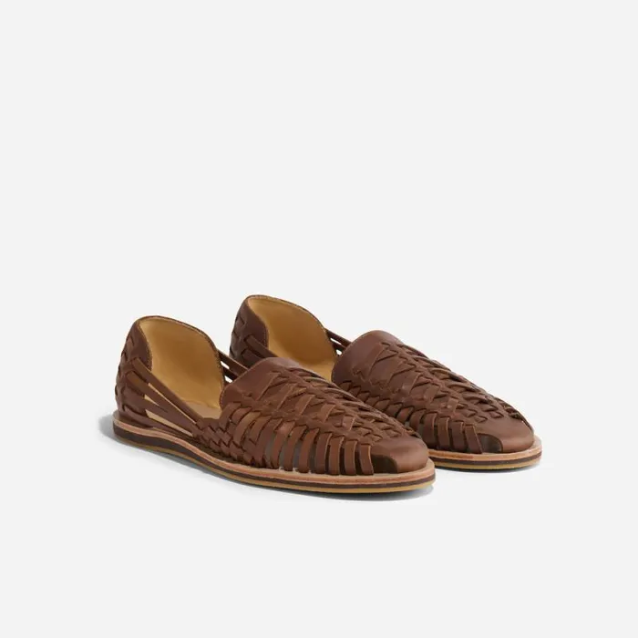 Nisolo Sandals and Slip Ons Men Huarache Sandal Brown