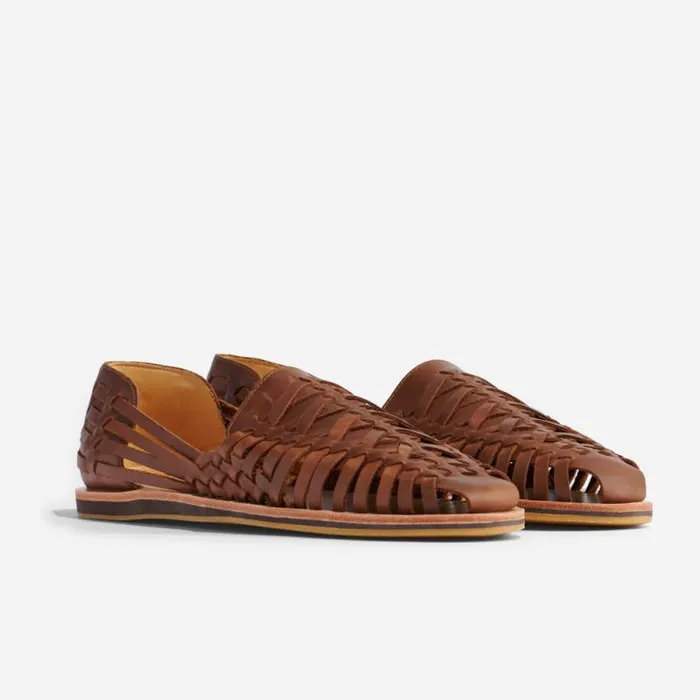 Nisolo Sandals and Slip Ons Men Huarache Sandal Brown