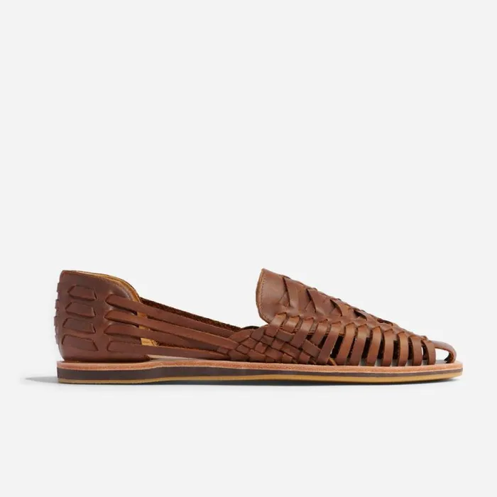 Nisolo Sandals and Slip Ons Men Huarache Sandal Brown