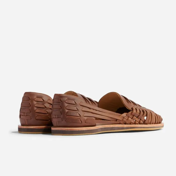 Nisolo Sandals and Slip Ons Men Huarache Sandal Brown