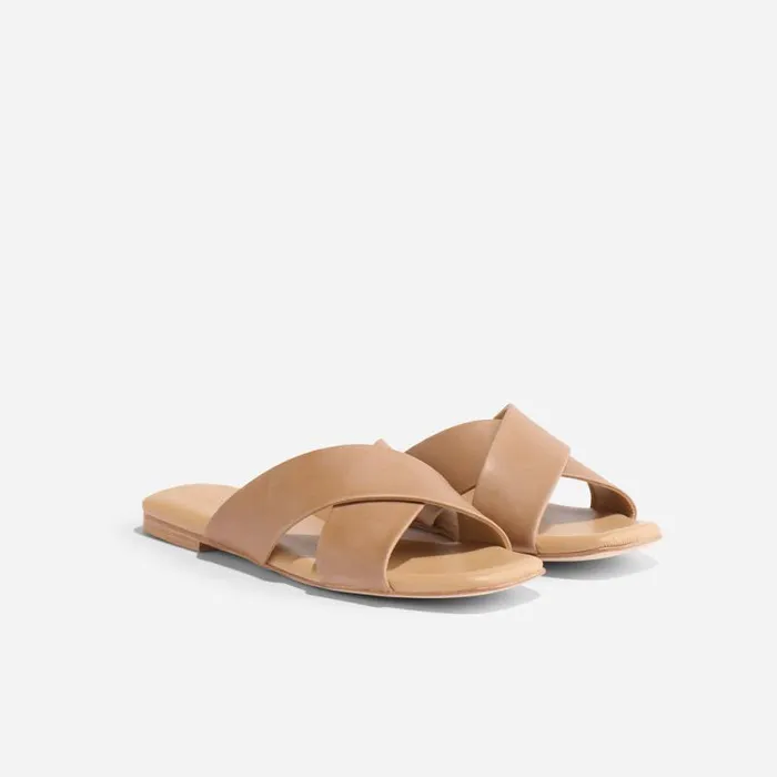 Nisolo Sandals Women Catalina Slide Sandal Almond