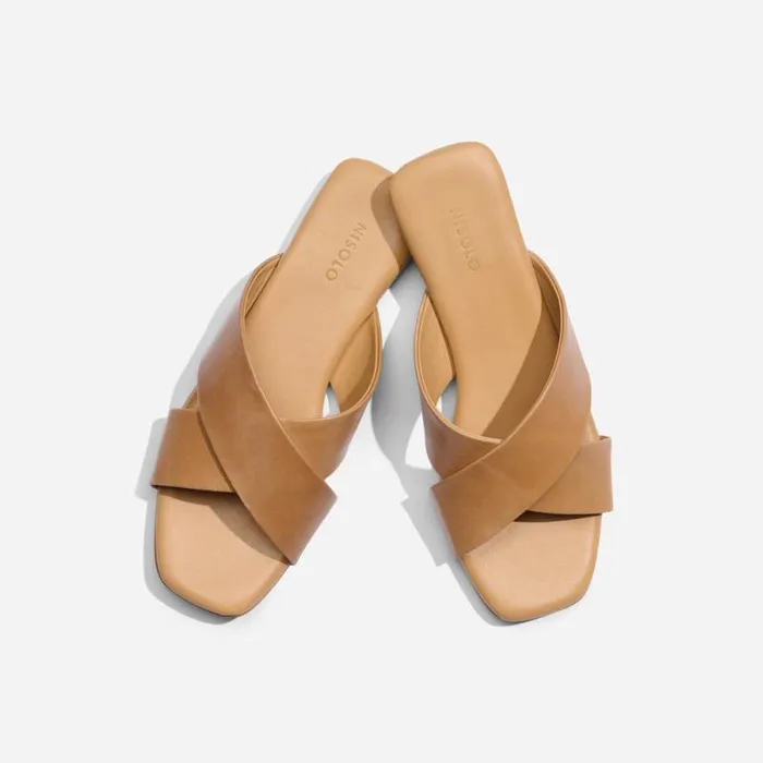 Nisolo Sandals Women Catalina Slide Sandal Almond