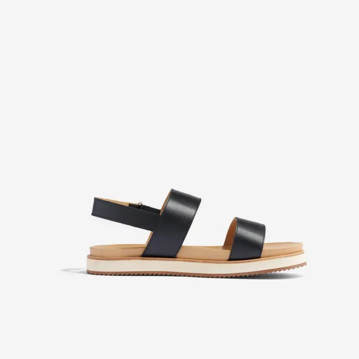 Nisolo Sandals Women GoTo Flatform Sandal 20 Black