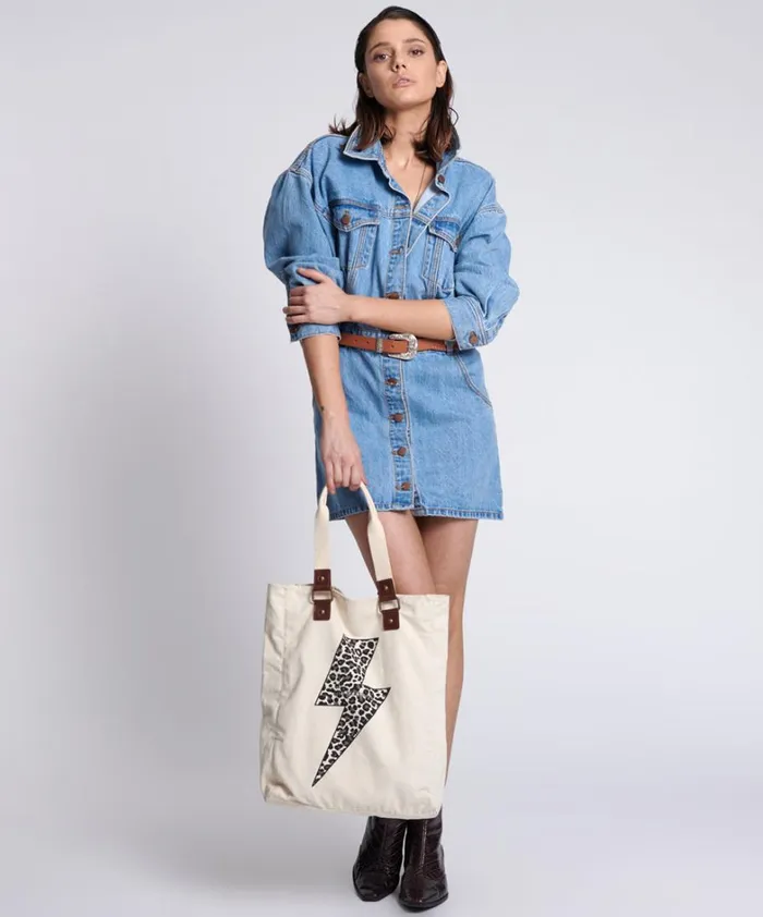 One Teaspoon Bags ONETEASPOON LIGHTNING TOTE BAG 8211 Women One Teaspoon Bags ONETEASPOON LIGHTNING TOTE BAG 8211 Women