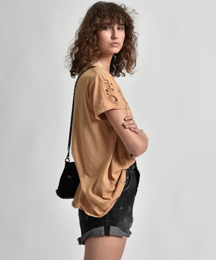 One Teaspoon Basic Tees CRAZY CRAZY CRAZY TEE 8211 Women