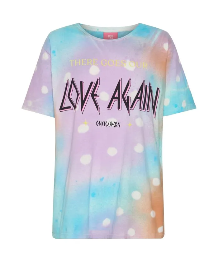 One Teaspoon Basic Tees LOVE AGAIN ORGANIC UNISEX TEE 8211 Women