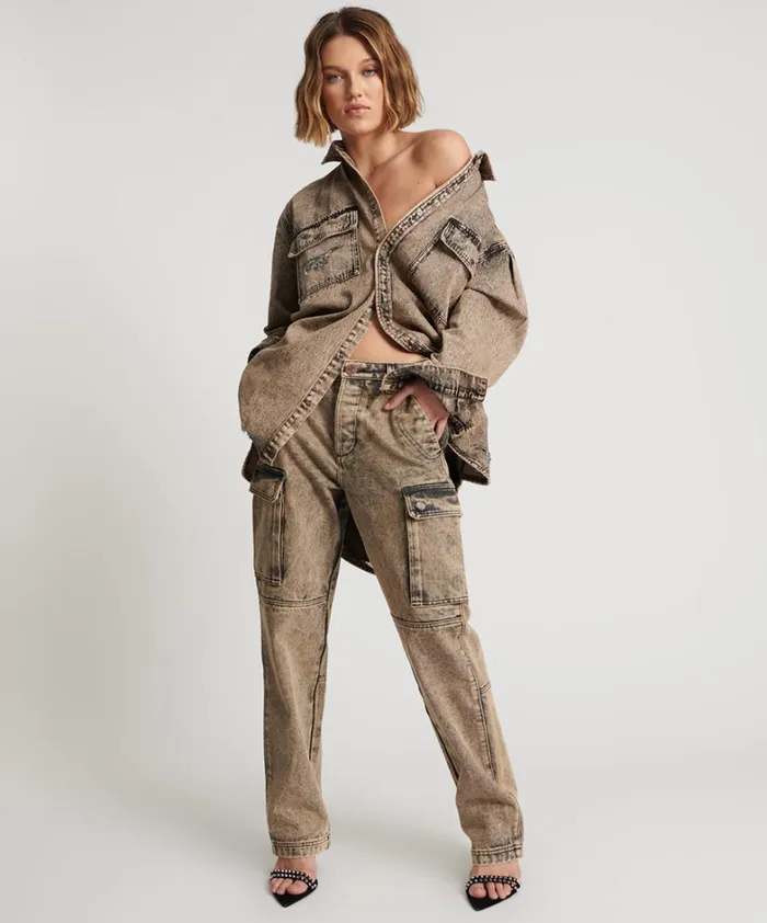 One Teaspoon Bottoms RUST CARGO MOTION PANTS 8211 Women