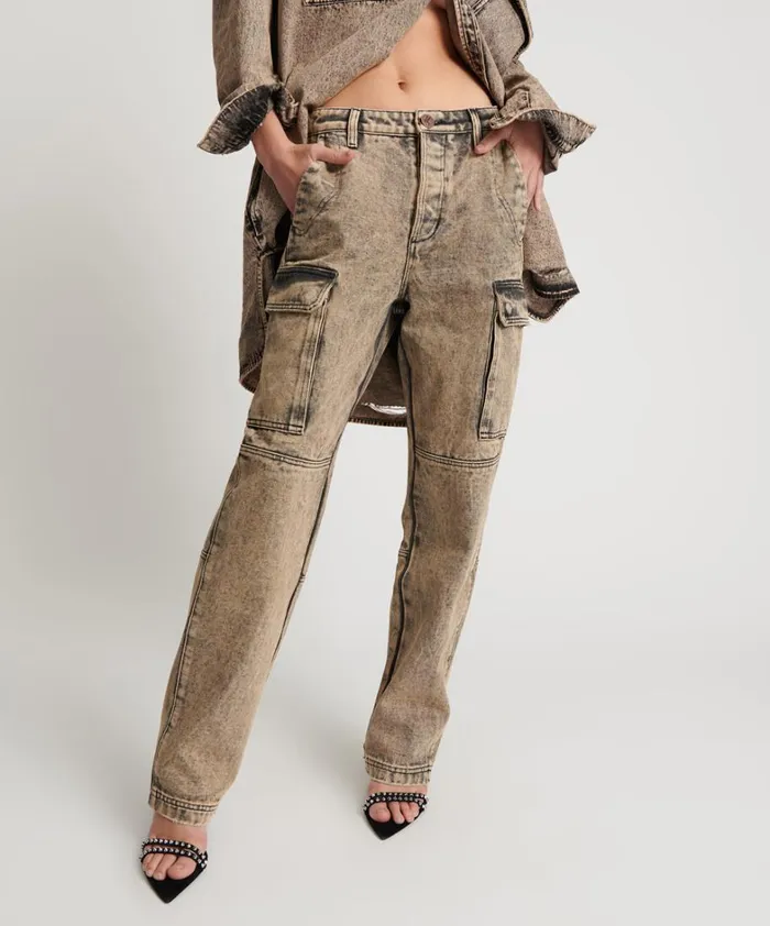 One Teaspoon Bottoms RUST CARGO MOTION PANTS 8211 Women One Teaspoon Bottoms RUST CARGO MOTION PANTS 8211 Women