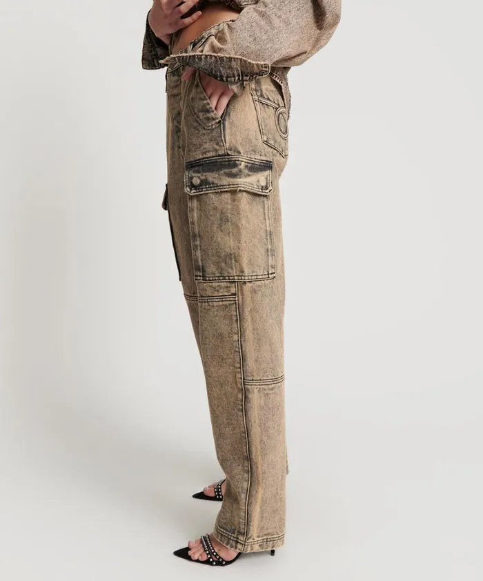 One Teaspoon Bottoms RUST CARGO MOTION PANTS 8211 Women One Teaspoon Bottoms RUST CARGO MOTION PANTS 8211 Women