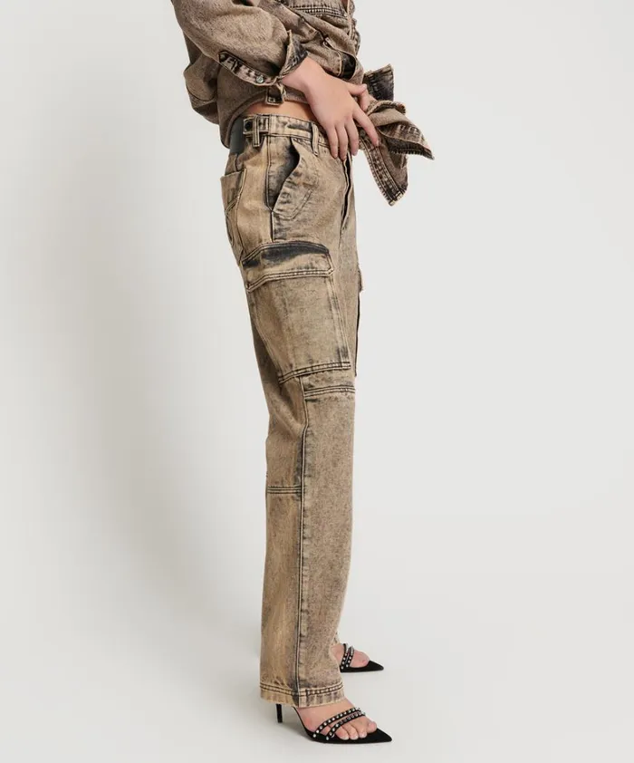One Teaspoon Bottoms RUST CARGO MOTION PANTS 8211 Women One Teaspoon Bottoms RUST CARGO MOTION PANTS 8211 Women