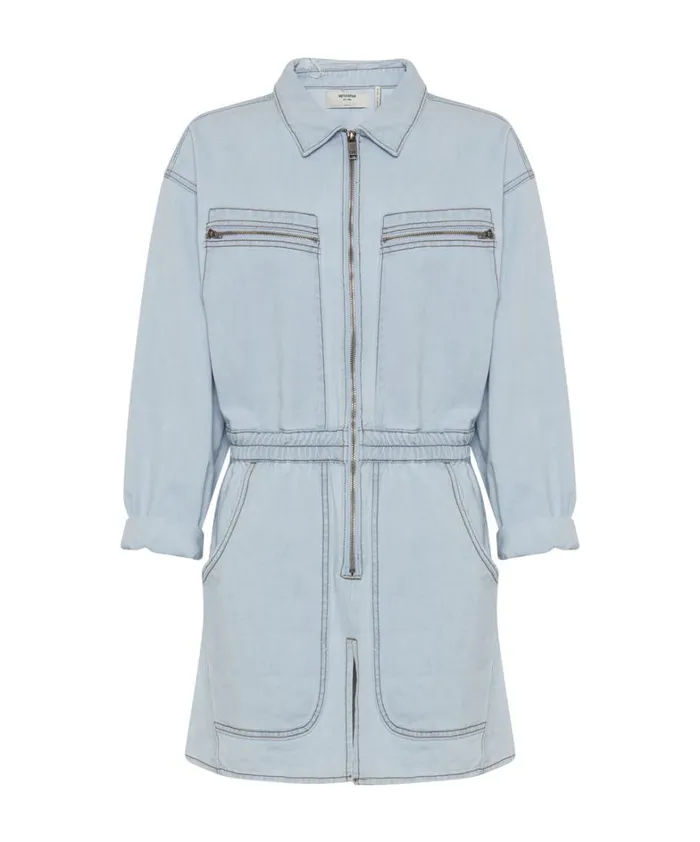 One Teaspoon Denim Dresses BLUE LATTE OLIVIA DRESS 8211 Women One Teaspoon Denim Dresses BLUE LATTE OLIVIA DRESS 8211 Women