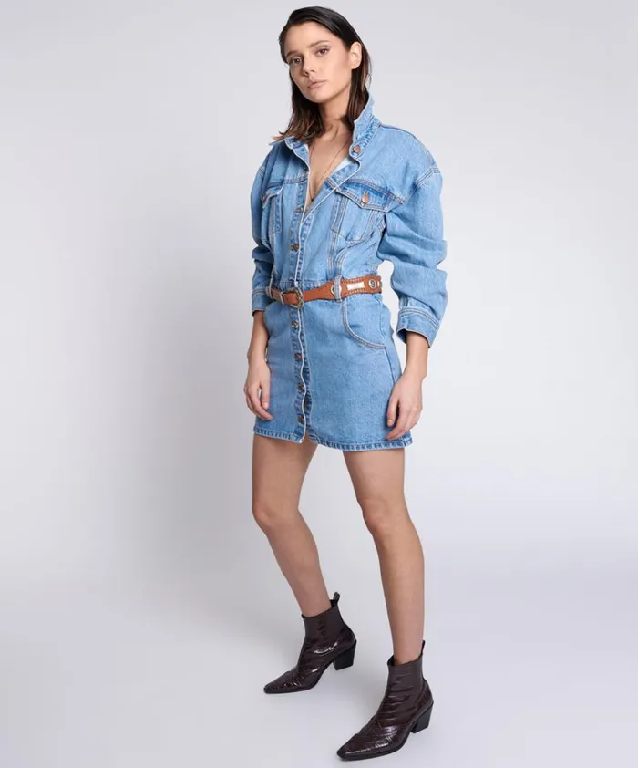One Teaspoon Denim Dresses MALIBU OCEAN DRESS 8211 Women One Teaspoon Denim Dresses MALIBU OCEAN DRESS 8211 Women