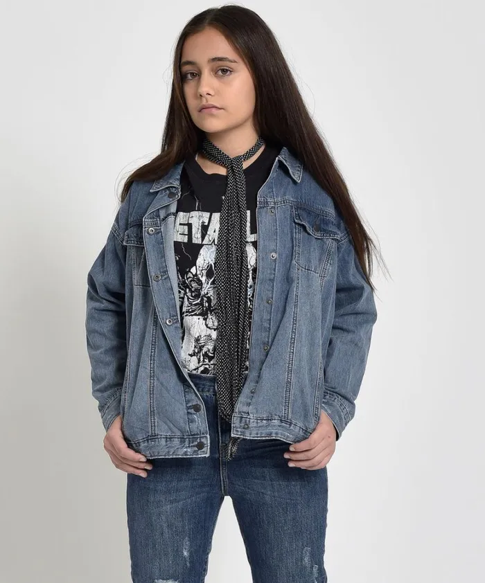 One Teaspoon Denim Jackets KIDS ALL START DENIM JACKET 8211 WomenKids One Teaspoon Denim Jackets KIDS ALL START DENIM JACKET 8211 WomenKids