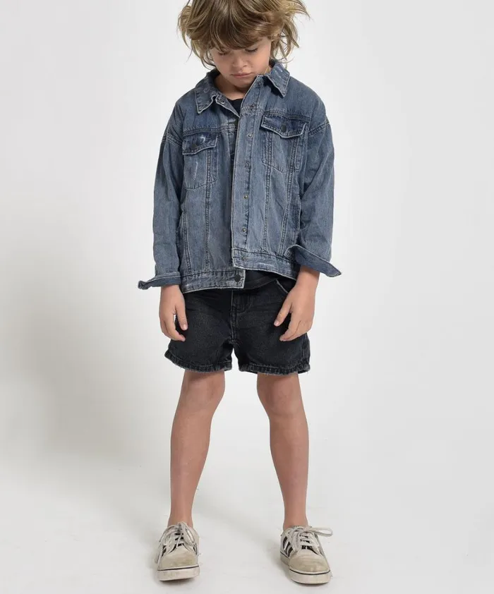 One Teaspoon Denim Jackets KIDS ALL START DENIM JACKET 8211 WomenKids One Teaspoon Denim Jackets KIDS ALL START DENIM JACKET 8211 WomenKids