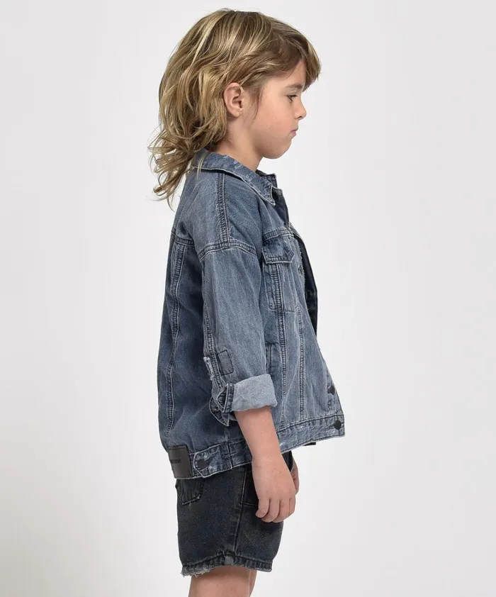 One Teaspoon Denim Jackets KIDS ALL START DENIM JACKET 8211 WomenKids One Teaspoon Denim Jackets KIDS ALL START DENIM JACKET 8211 WomenKids