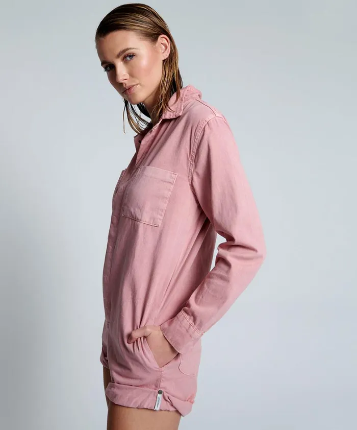 One Teaspoon Denim Jumpsuits DIRTY PINK PROPHECY JUMPSUIT 8211 Women