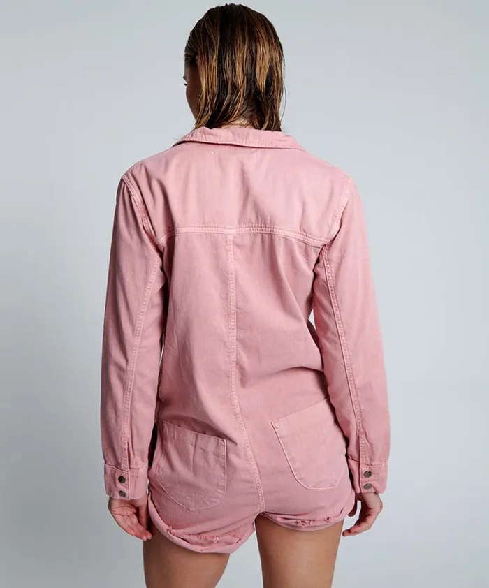 One Teaspoon Denim Jumpsuits DIRTY PINK PROPHECY JUMPSUIT 8211 Women